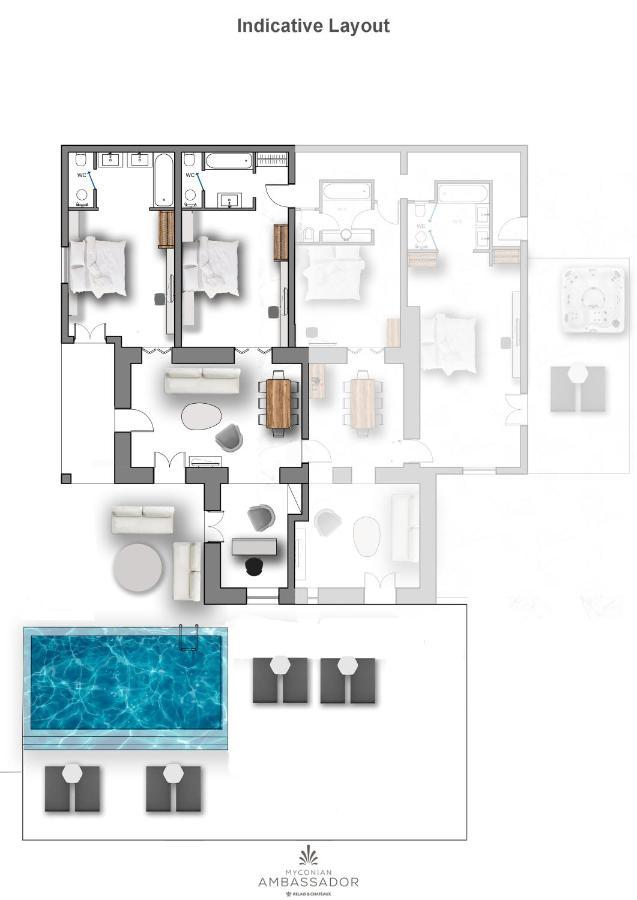 Myconian Ambassador Relais & Chateaux Platys Gialos  Екстер'єр фото